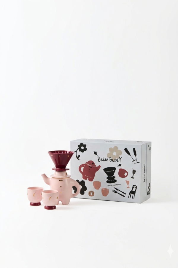 Intent Studio WEKUKU Brew Buddy Teapot & Coffee Pot Set