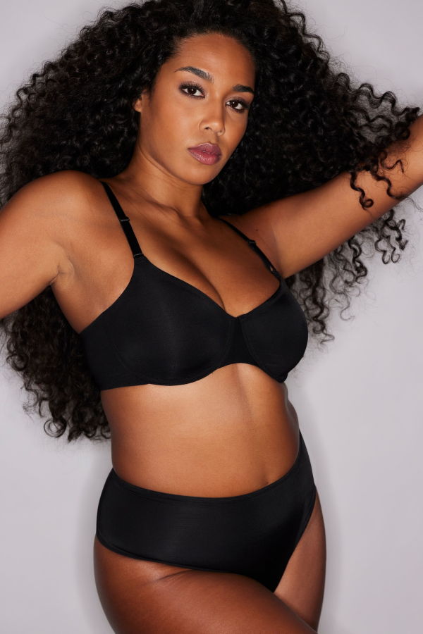 Natori Liquid Smooth Unlined Bra - Black