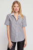 The Shirt Short Sleeve Shirt - Gunmetal/White - Thumbnail 2