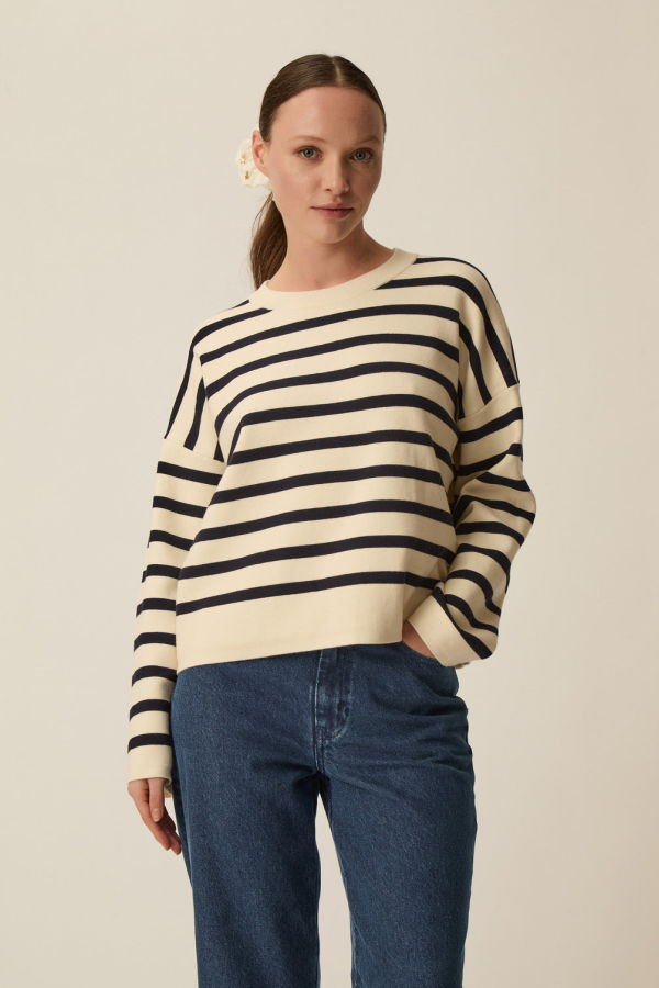 Des Petits Hauts Striped Biscote Jumper