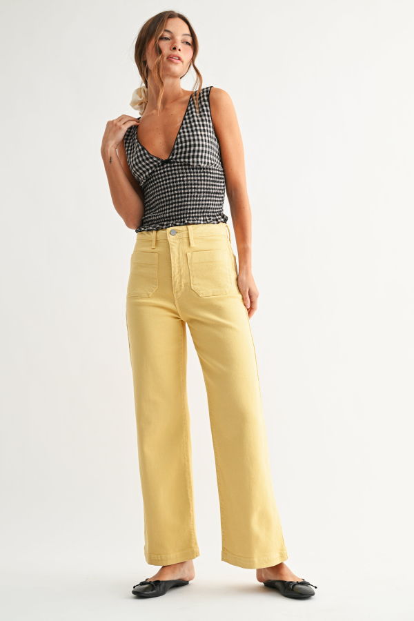 Just Black Denim The Sailor Pocket Wide Leg