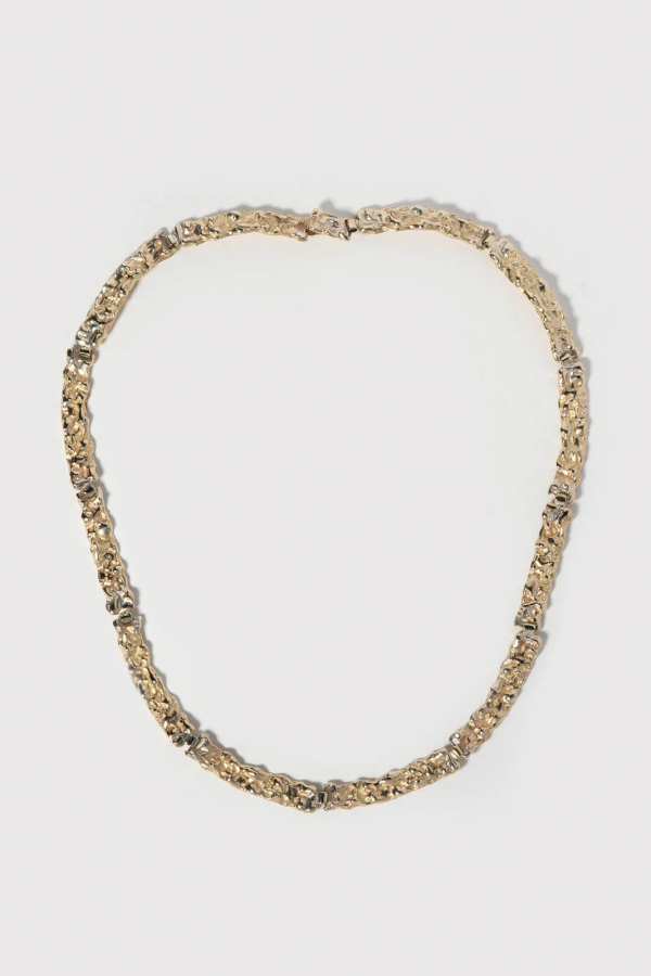 FARIS Bruto Necklace Collar - 14K Gold Plated Bronze