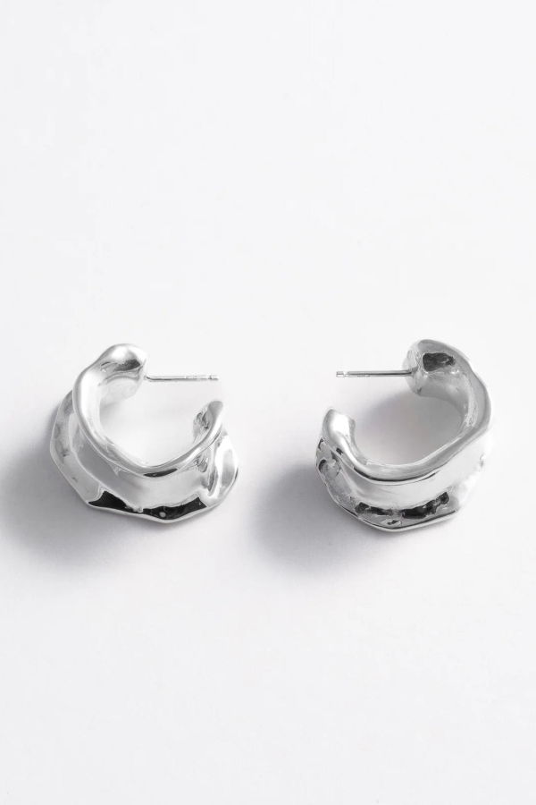 FARIS Calamari Hoops - Sterling Silver