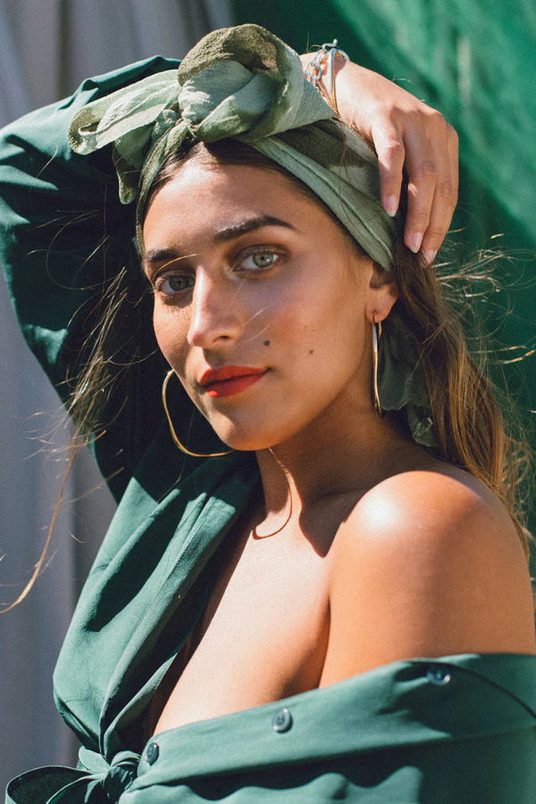 FARIS Vero Hoops Large Earrings - Bronze