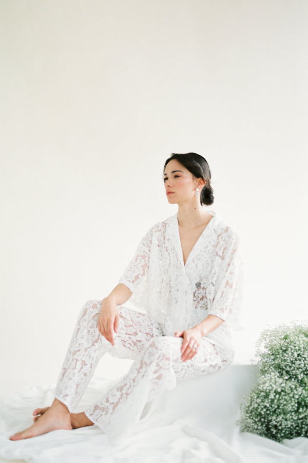 A Bronze Age Lace Romeo Button Down Top