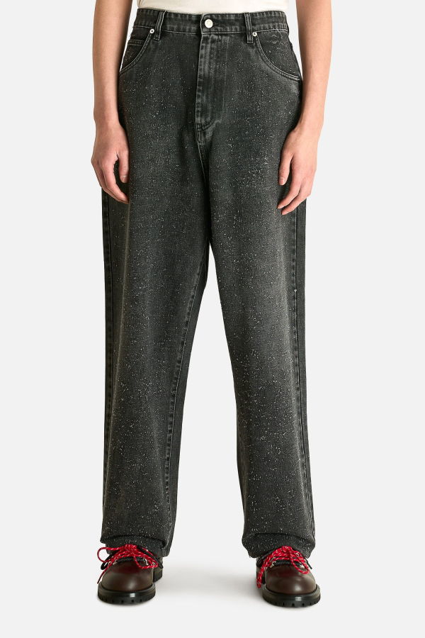 Namacheko Edmund Hand Pilled Jeans - Dark Gray