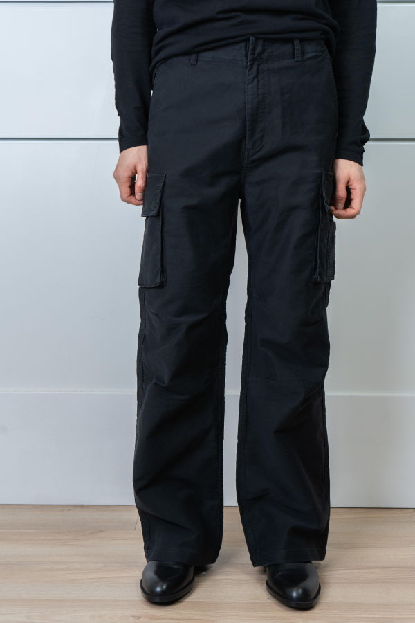 INSAIT Moleskin Cargo Pants - Black