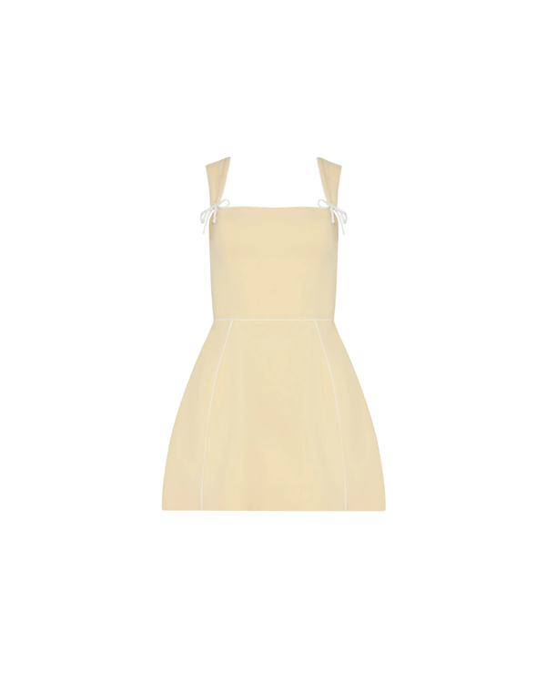 Amanda Uprichard Baylee Romper - Cornsilk / Ivory