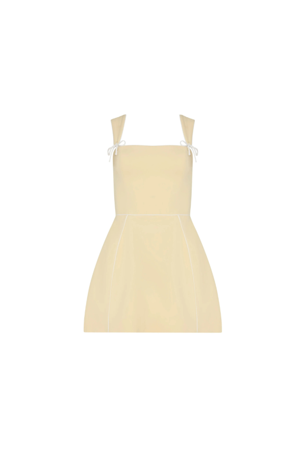 Amanda Uprichard Baylee Romper - Cornsilk / Ivory