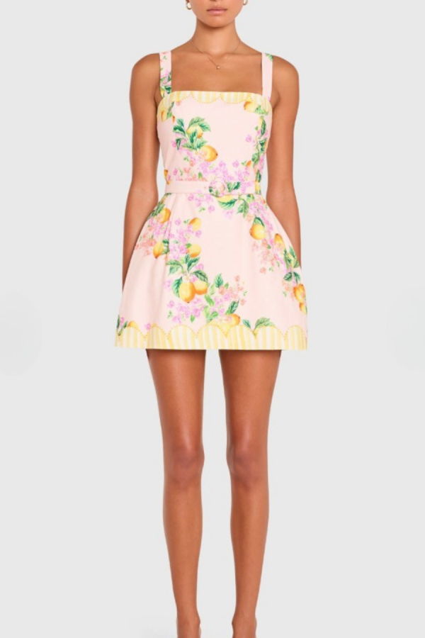 Amanda Uprichard Judie Romper - Limoncello