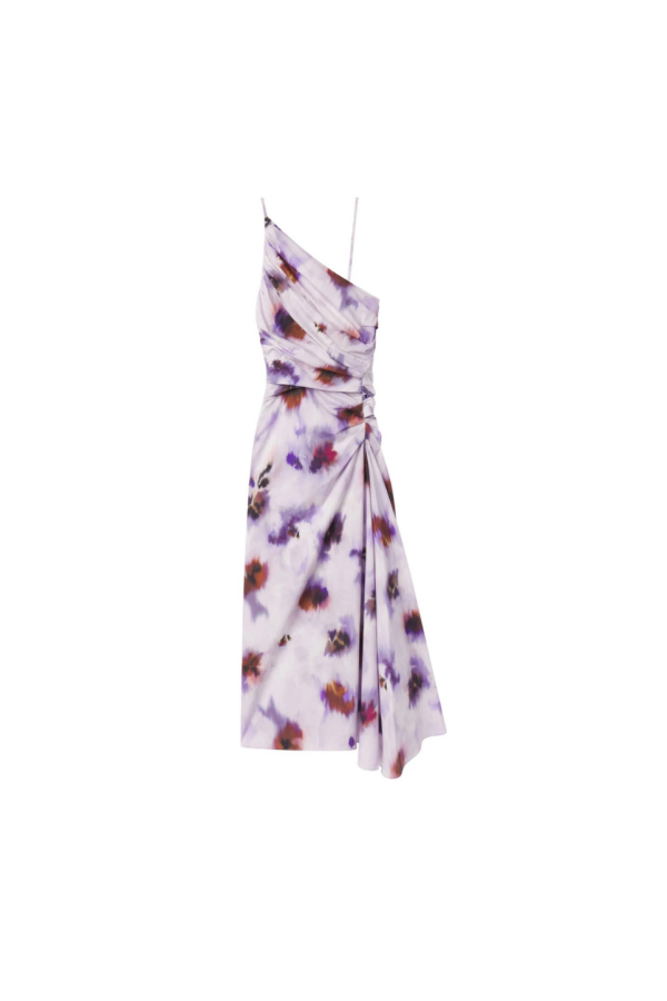 A.L.C. Juno Cotton Midi Dress - Lilac Multi
