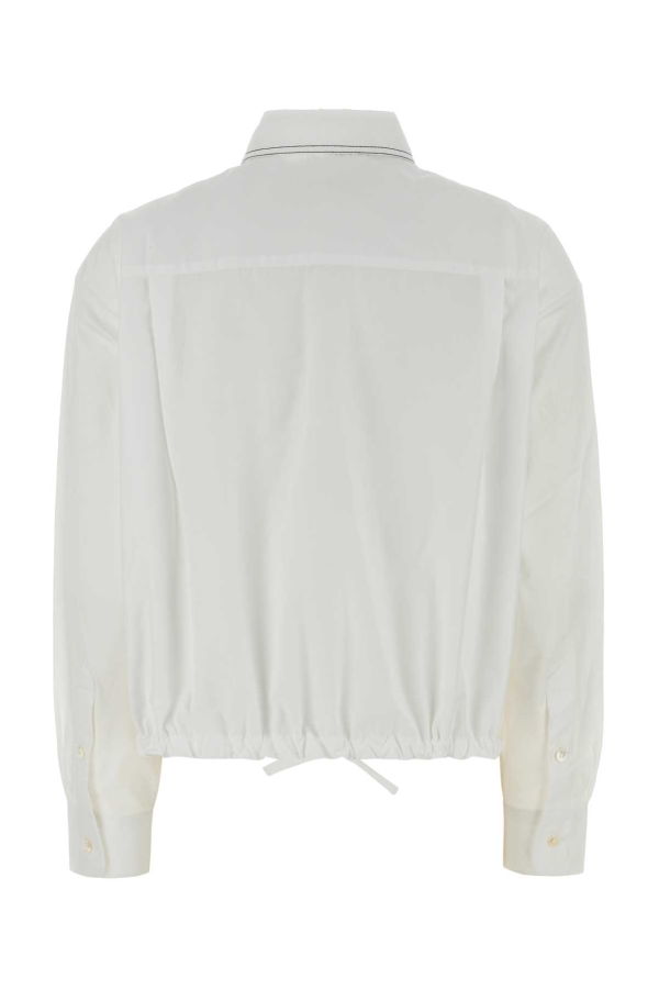 Marni White Poplin Oversize Shirt - Lily White