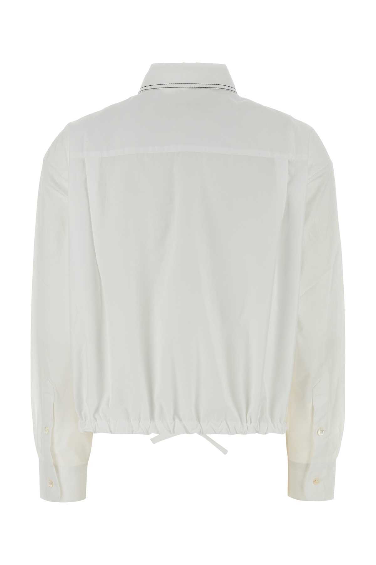 Marni White Poplin Oversize Shirt - Lily White - Image 2 of 2