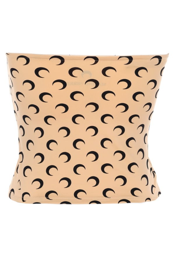 MARINE SERRE Moon Bustier Top - Beige