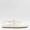 MIU MIU Plume Leather Flats - Ivory - Thumbnail 1
