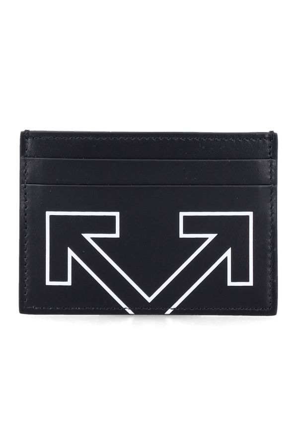 Off-White Leather Heritage Cardholder - Black