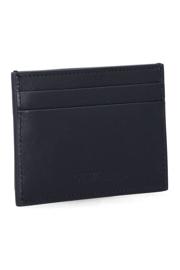 Off-White Leather Heritage Cardholder - Black