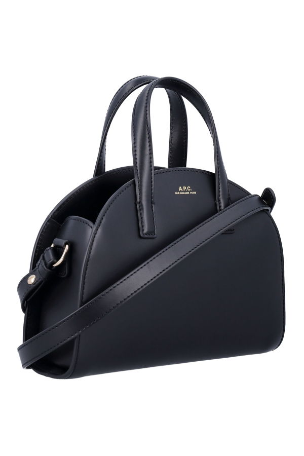 A.P.C. Demi Lune Small Tote - Black