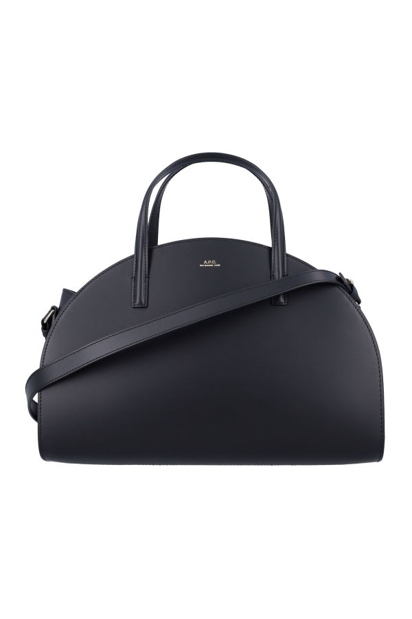 A.P.C. Tote Demi Lune Tote - Black