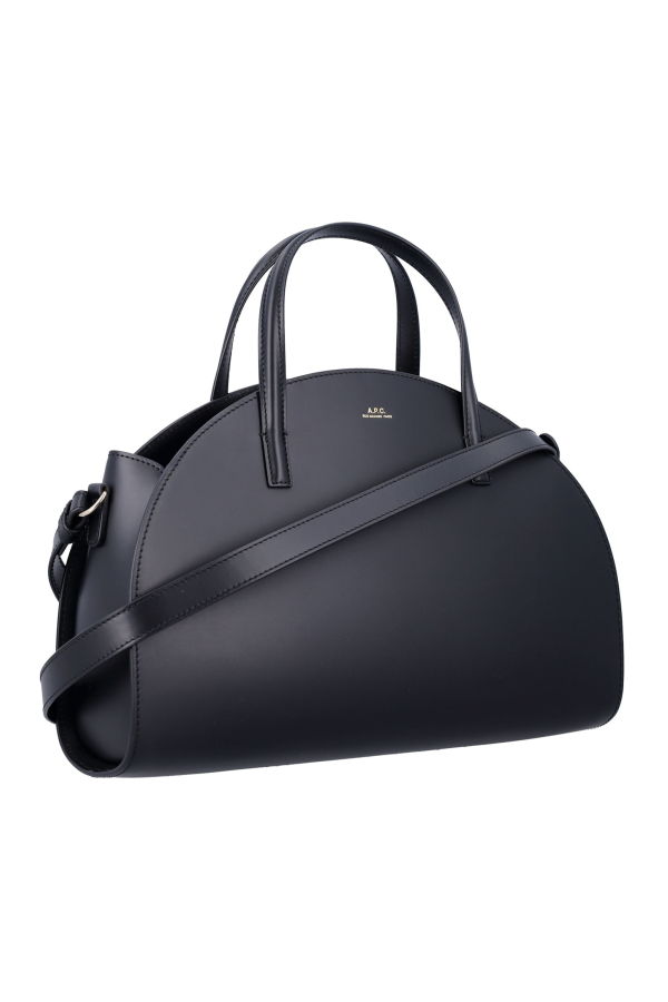 A.P.C. Tote Demi Lune Tote - Black