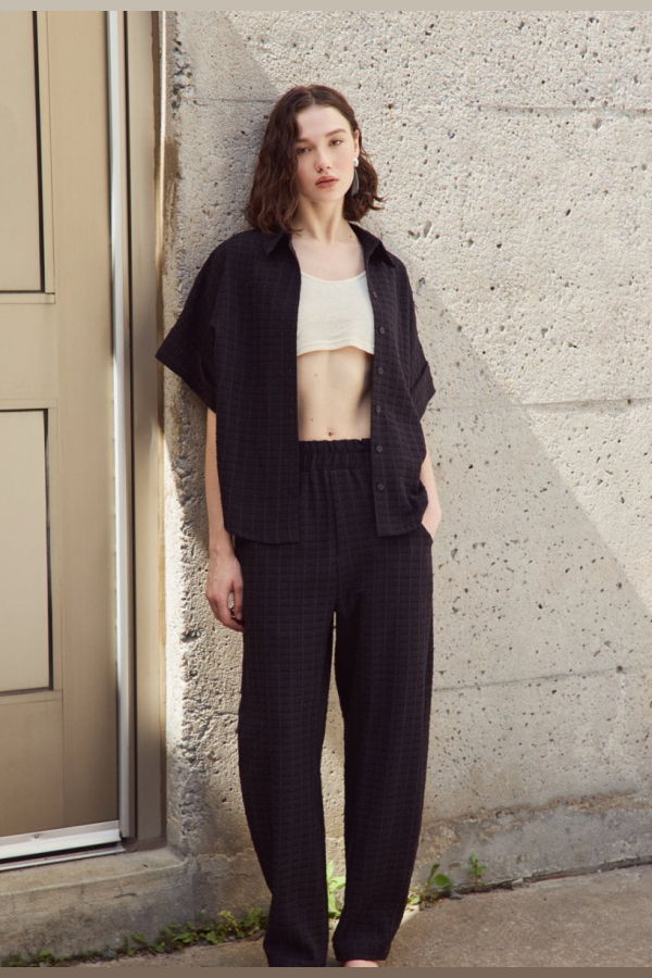 Eve Gravel Shepherd Pants