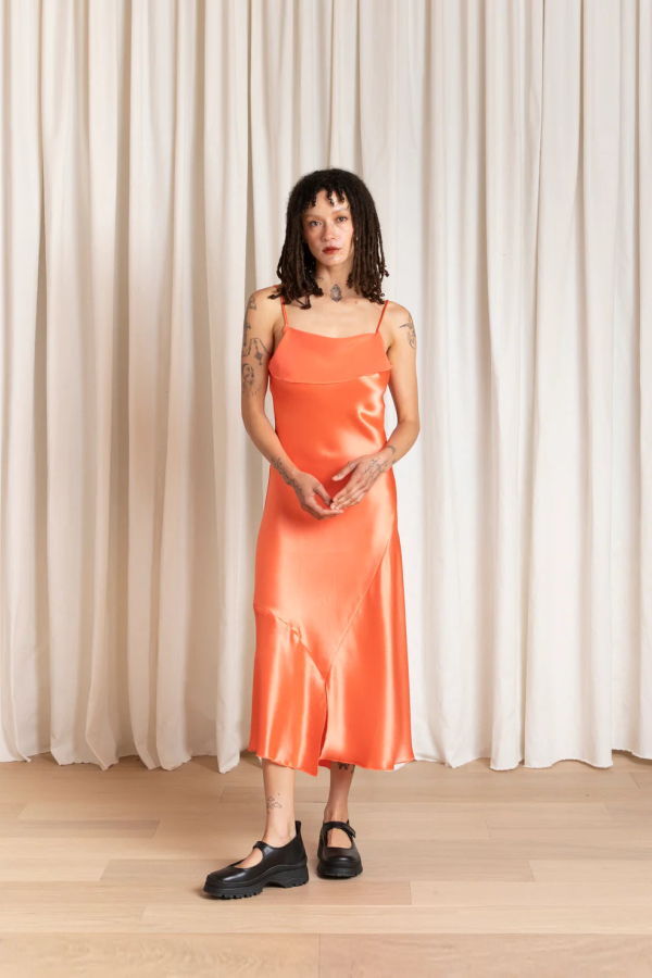 Ali Golden Asymmetrical Tank Dress