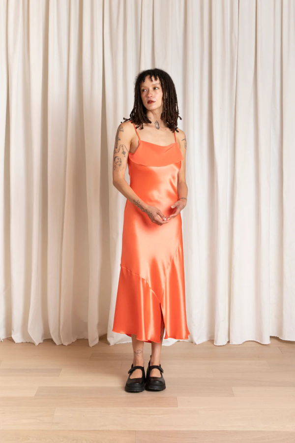 Ali Golden Asymmetrical Tank Dress