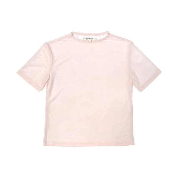 Ali Golden New Mesh T-Shirt Top - Ballet Pink