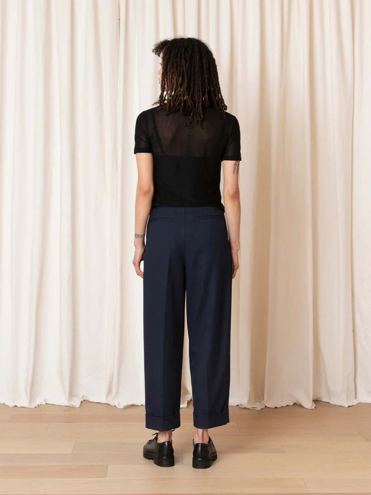 Ali Golden New Mesh Tee - Black - Image 4 of 5