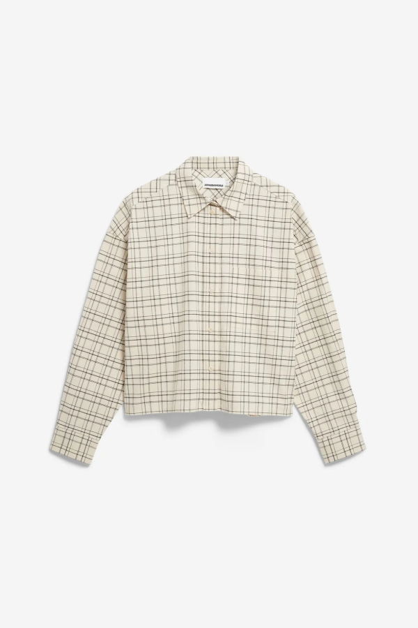 Fort Check Boxy Blouse Top