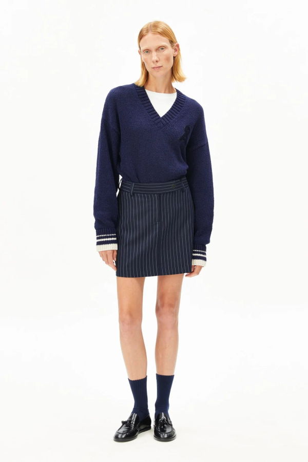 Armedangels Pinstripe Mini Skirt