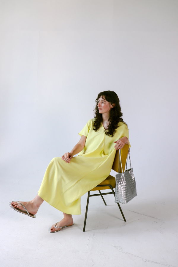 KAAREM Mango Short Sleeve V Pocket Dress