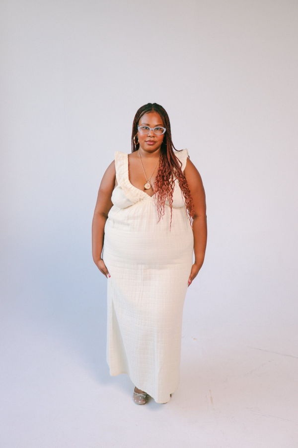 Harly Jae Milos Dress - Natural Checkered