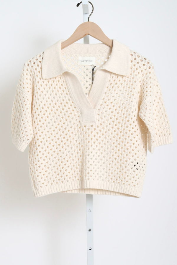 ELEVEN SIX Nina Polo Sweater