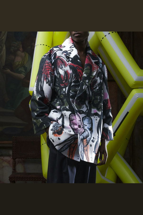 Henrik Vibskov Care Coat Carrots - Multicolour