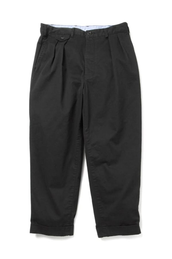 Beams Plus 2 Pleats Tapered Twill Trousers