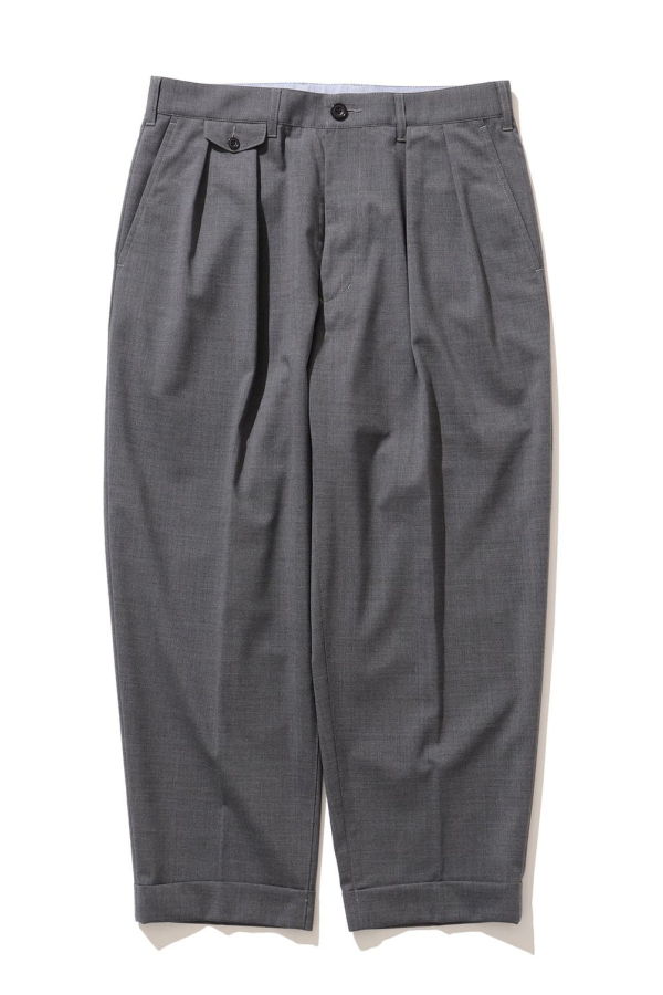 Beams Plus 2 Pleats Tapered Wool Tropical Pants