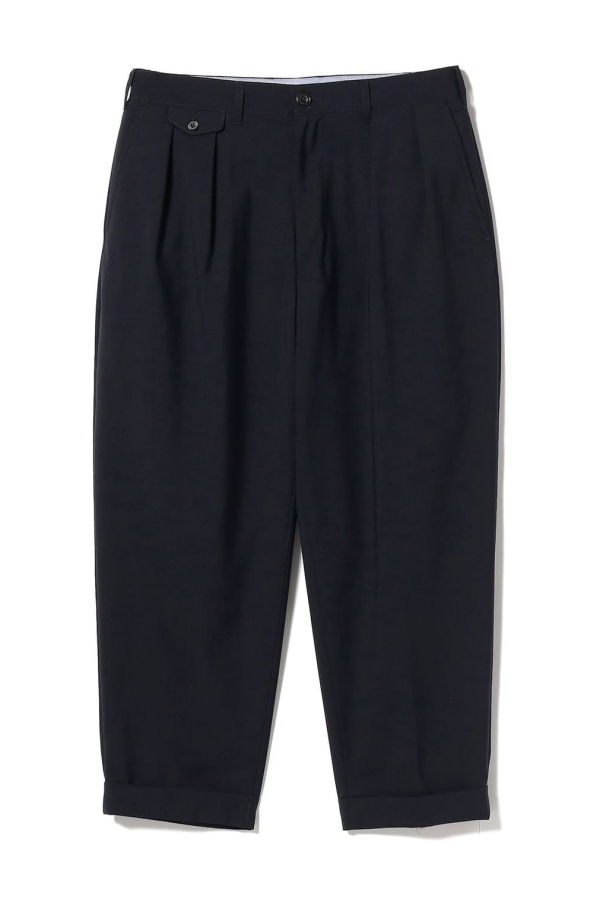 Beams Plus 2 Pleats Tapered Wool Tropical Trousers