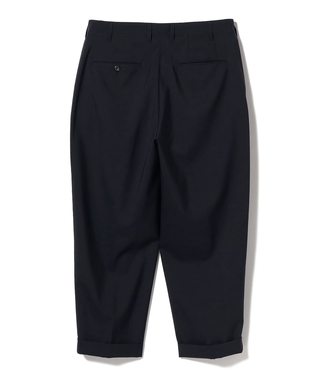 Beams Plus 2 Pleats Tapered Wool Tropical Trousers - Image 2 of 3
