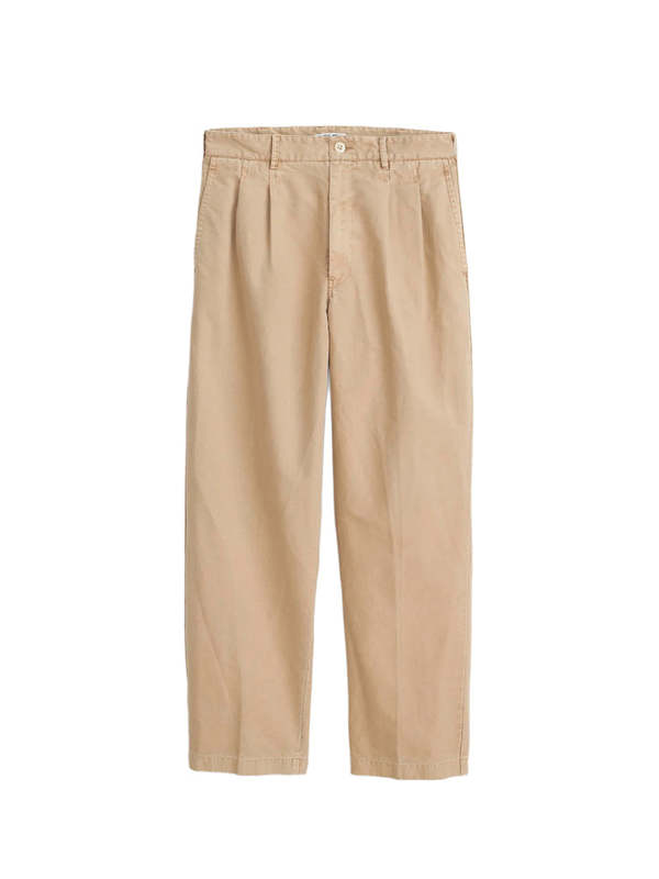 Alex Mill Mill Double Pleated Pant In Vintage Twill - Vintage Khaki