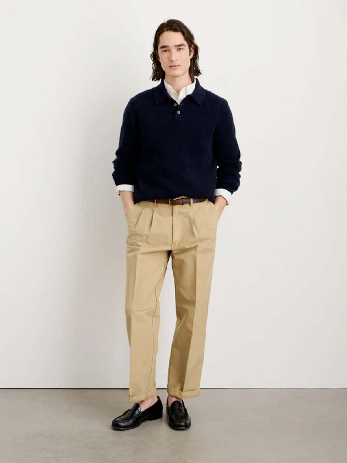 Alex Mill Mill Double Pleated Pant In Vintage Twill - Vintage Khaki - Image 2 of 8