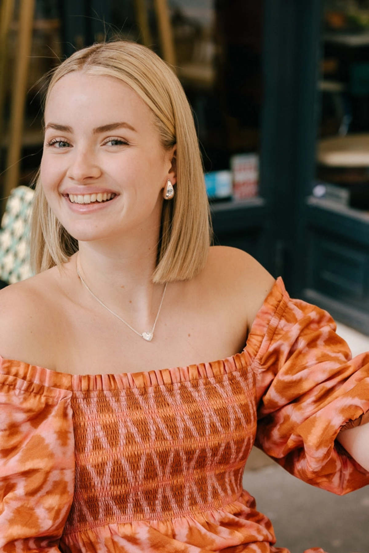 Noonday Dew Drop Studs - Silver - Image 2 of 2