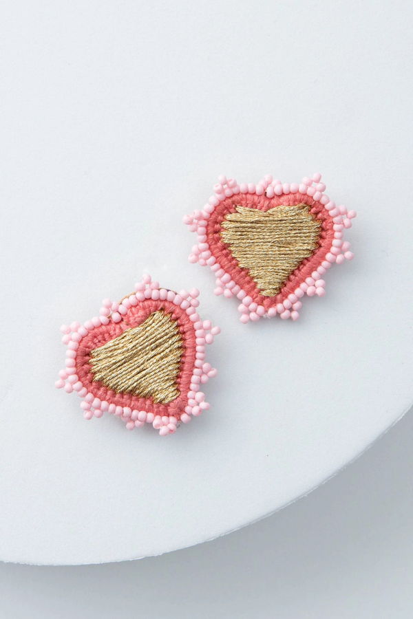 Noonday Doily Heart Earrings