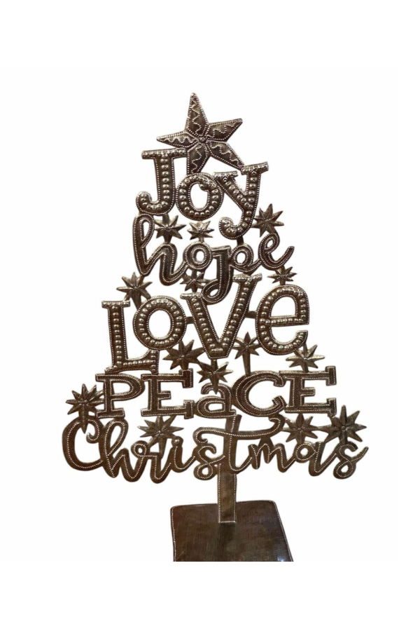 Vi Bella Inspirational Metal Tree Sculpture