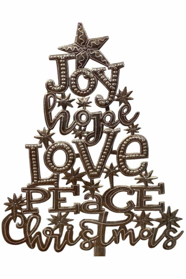 Vi Bella Inspirational Metal Tree Sculpture