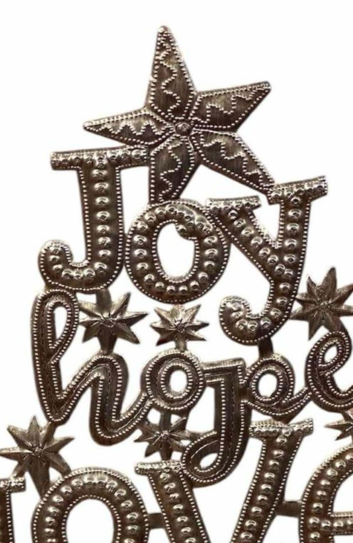 Vi Bella Inspirational Metal Tree Sculpture - Image 3 of 4