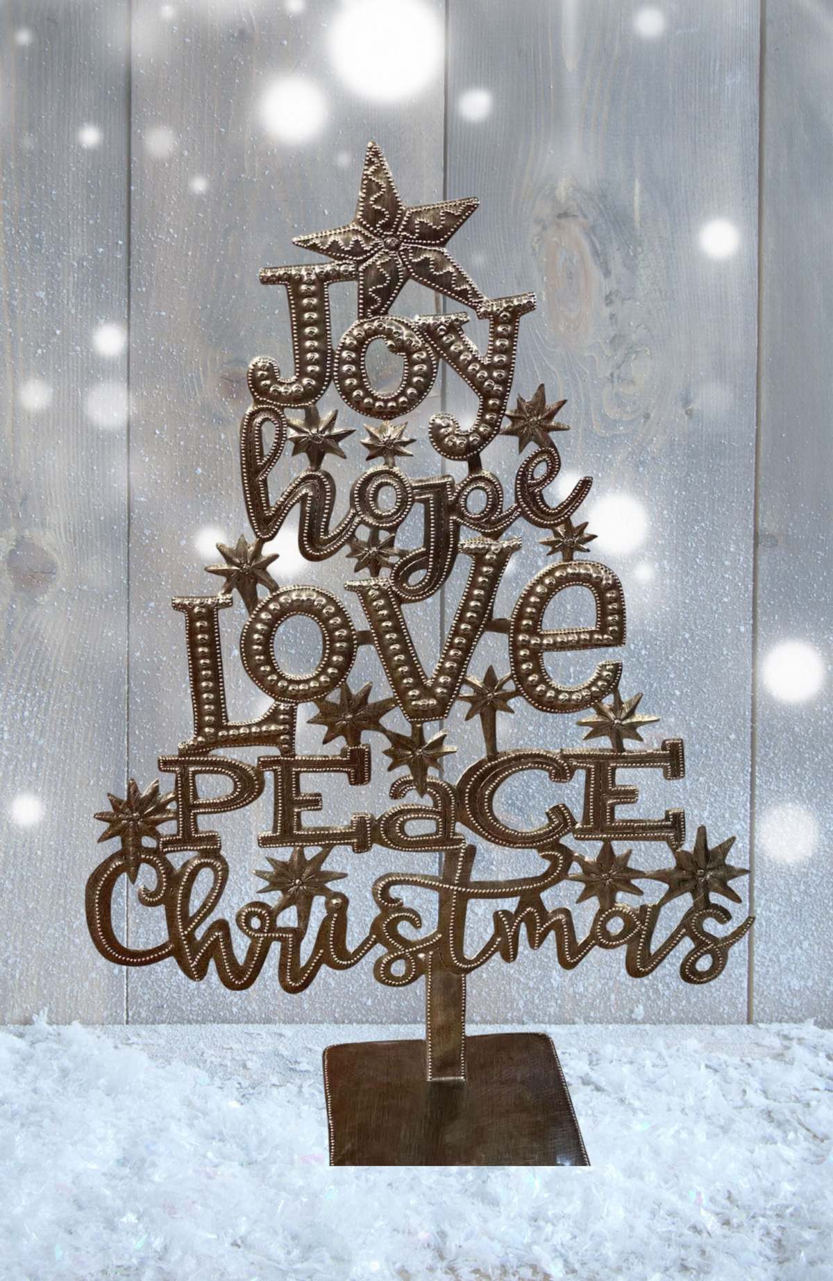 Vi Bella Inspirational Metal Tree Sculpture - Image 4 of 4