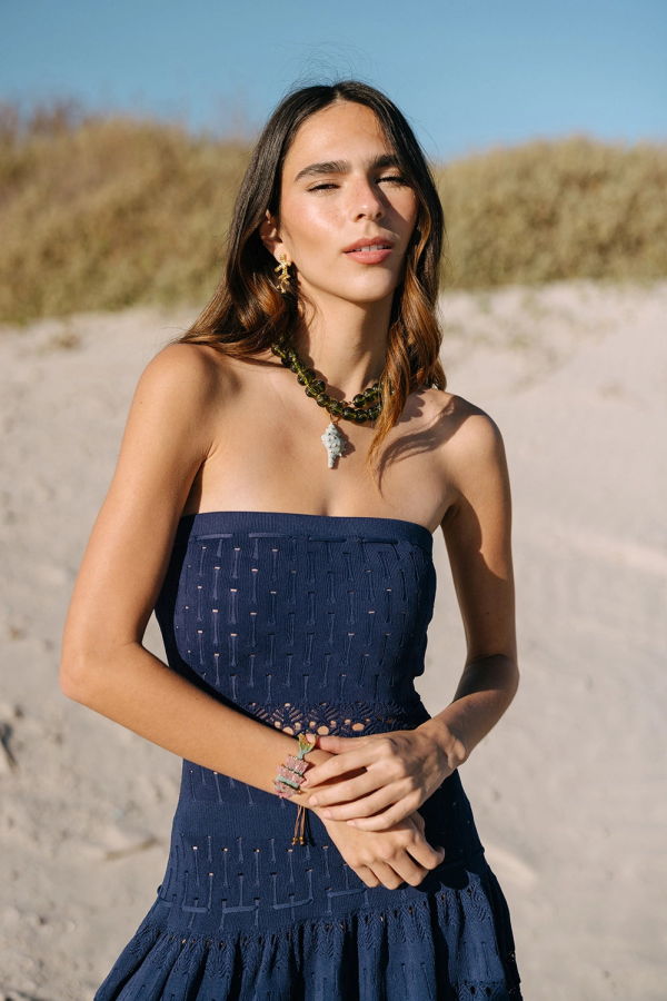 Noonday Lucid Glass Necklace - Sage