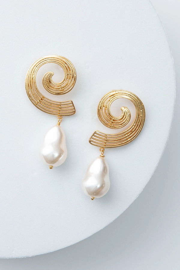 Noonday Pearl Swirl Earrings
