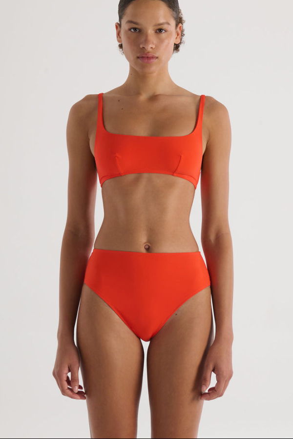 Araks Tonne High Leg Bikini Bottom - Papaya